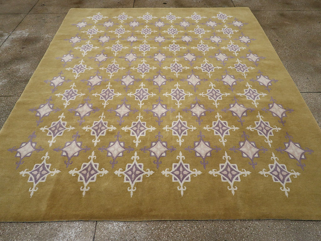 Modern Tibetan Contemporary Room Size Carpet, No.33261 - Gss