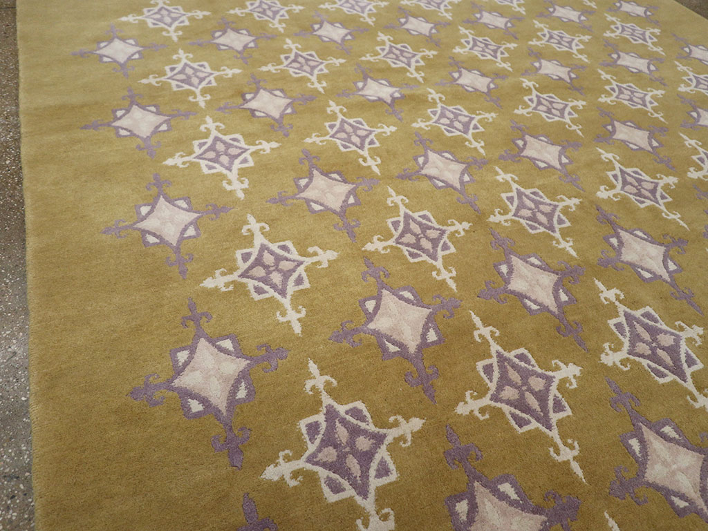 Modern Tibetan Contemporary Room Size Carpet, No.33261 - Gss