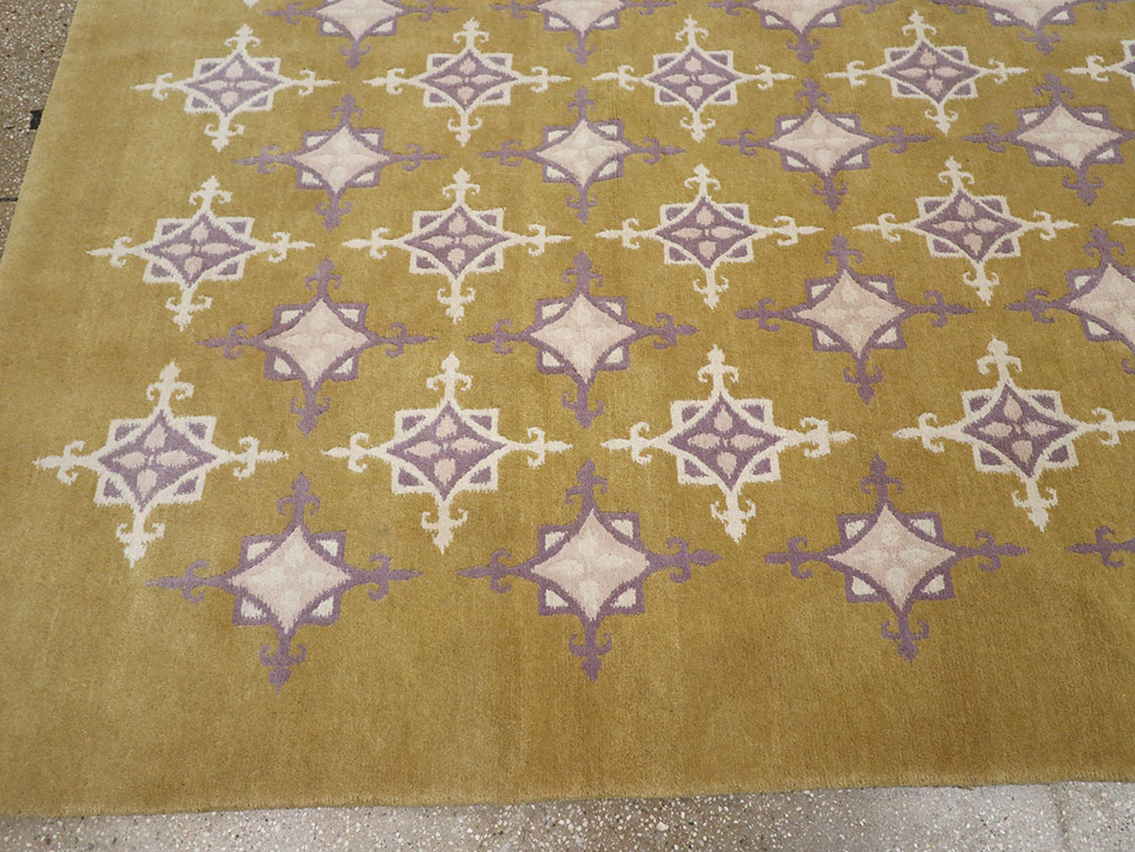 Modern Tibetan Contemporary Room Size Carpet, No.33261 - Gss