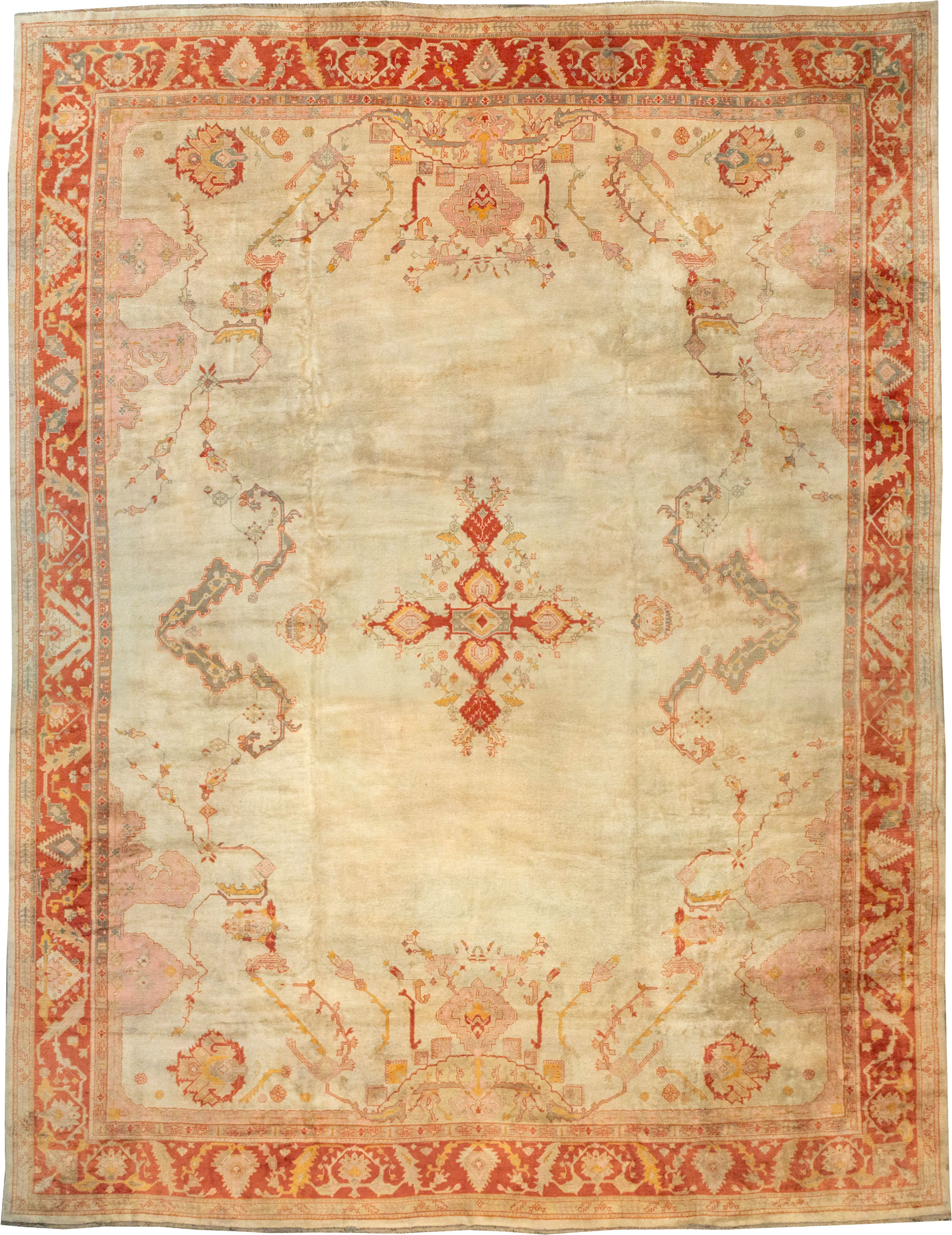 Antique Turkish Oushak Oversize Rug, No.33264 - Gss