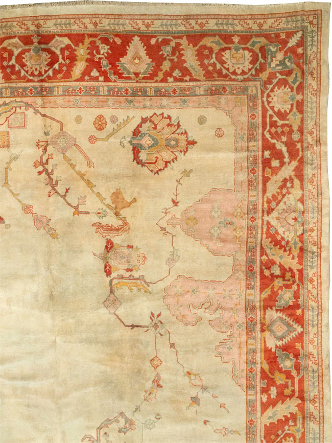 Antique Turkish Oushak Oversize Rug, No.33264 - Gss