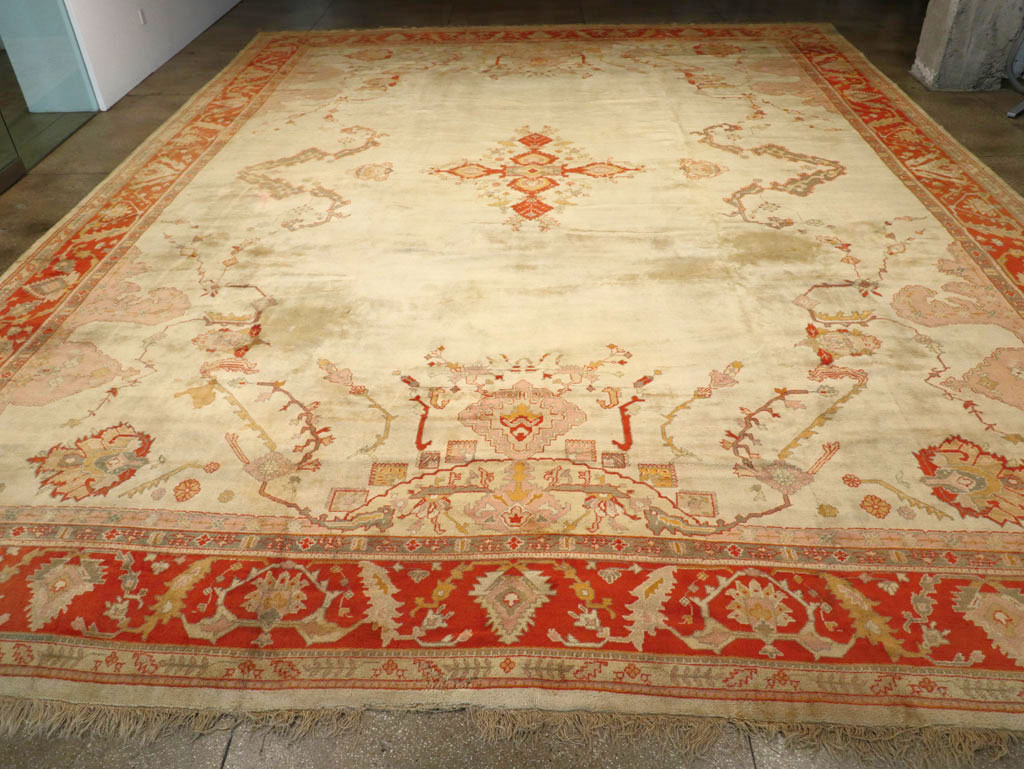 Antique Turkish Oushak Oversize Rug, No.33264 - Gss
