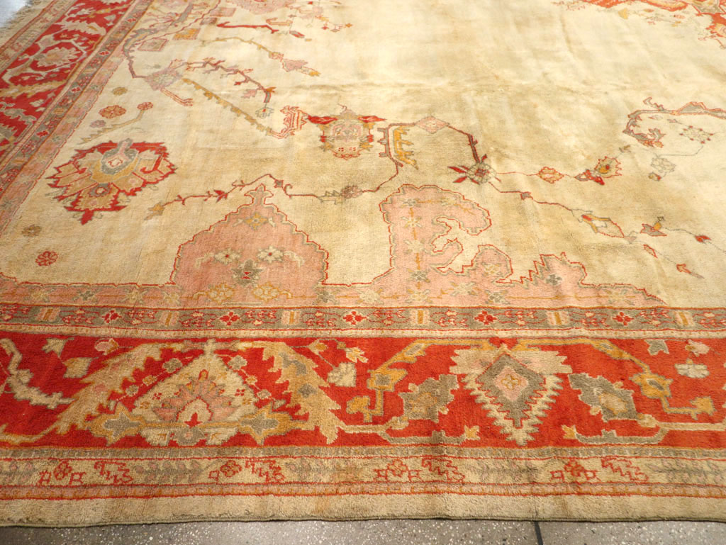 Antique Turkish Oushak Oversize Rug, No.33264 - Gss