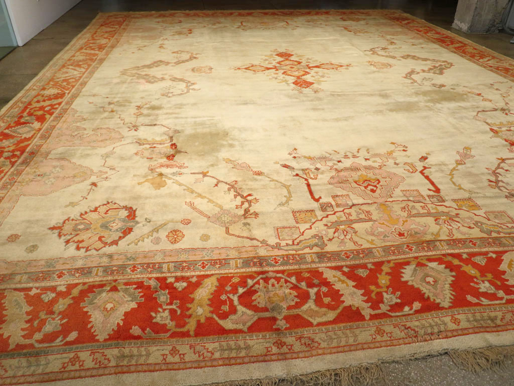 Antique Turkish Oushak Oversize Rug, No.33264 - Gss