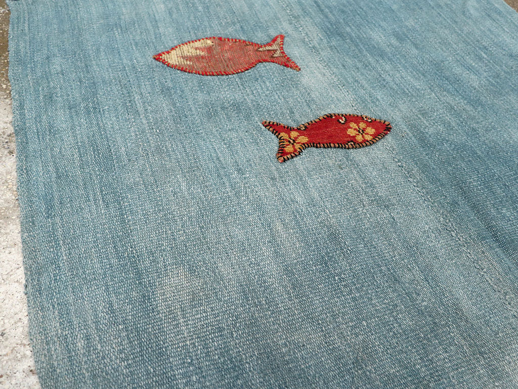 Contemporary Turkish Kilim Accent Rug, No.33272 - Gss