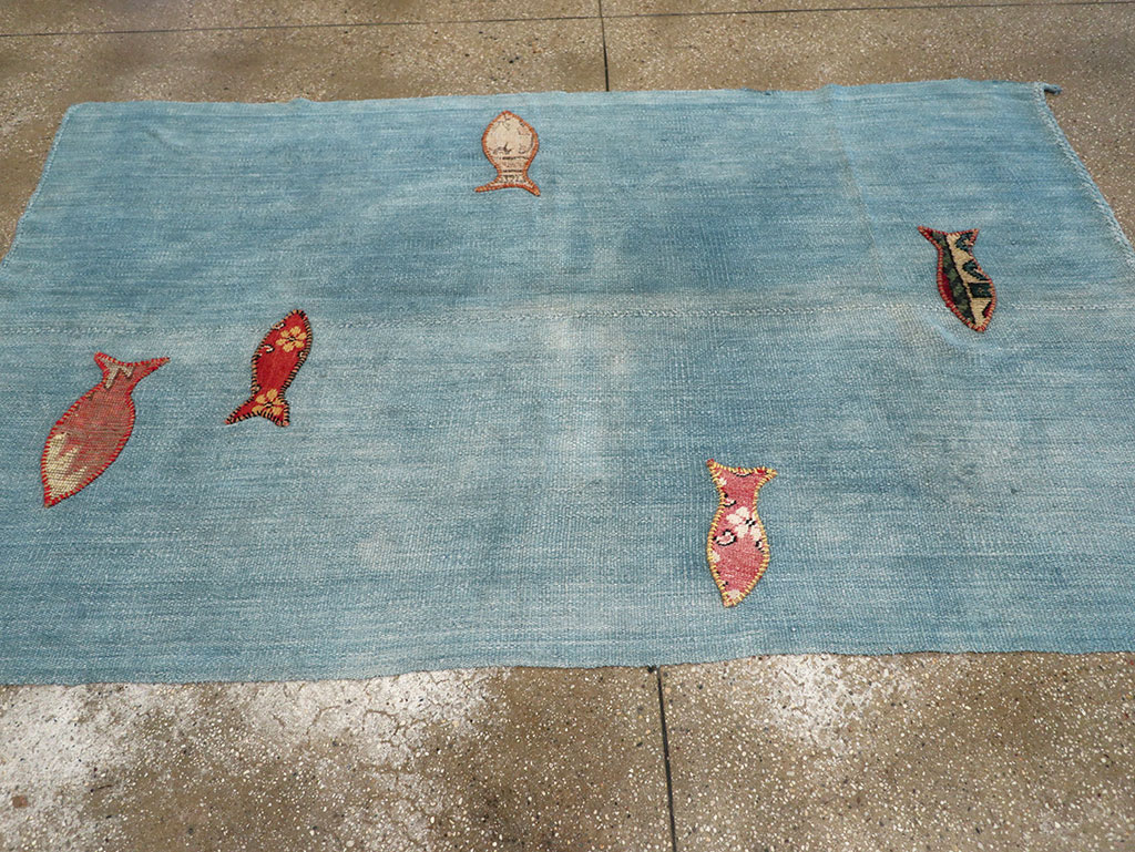 Contemporary Turkish Kilim Accent Rug, No.33272 - Gss