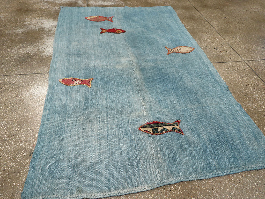 Contemporary Turkish Kilim Accent Rug, No.33272 - Gss