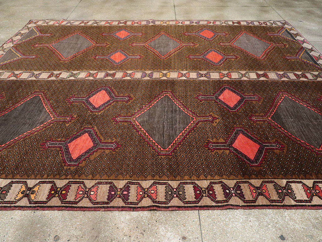 Vintage Turkish Anatolian Room Size Carpet, No.33276 - Gss