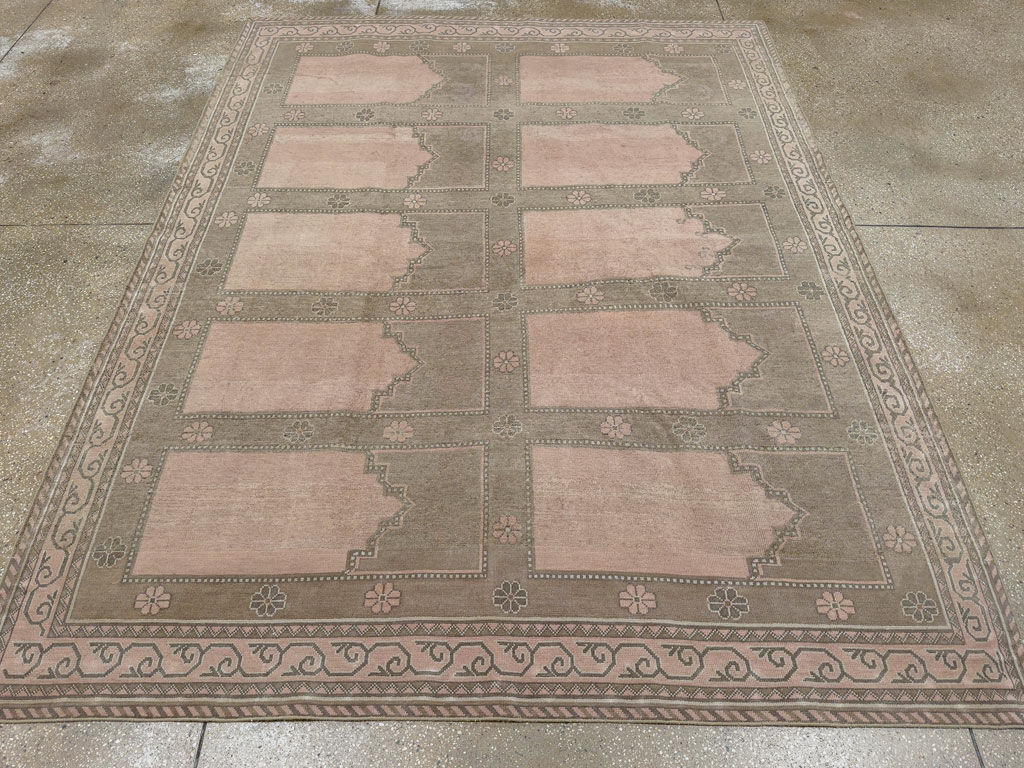 Vintage East Turkestan Khotan Accent Carpet, No.33285 - Gss