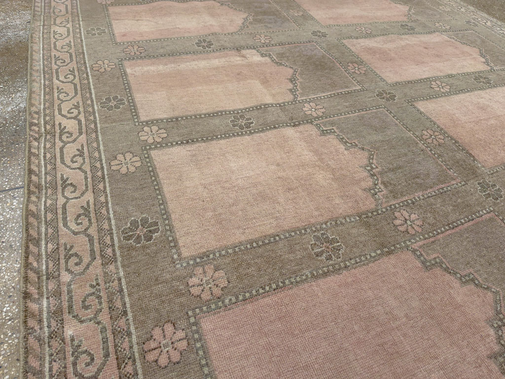 Vintage East Turkestan Khotan Accent Carpet, No.33285 - Gss