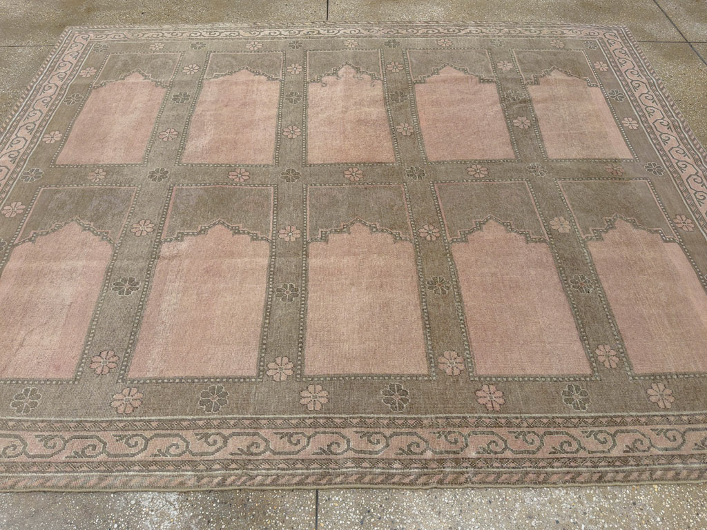 Vintage East Turkestan Khotan Accent Carpet, No.33285 - Gss