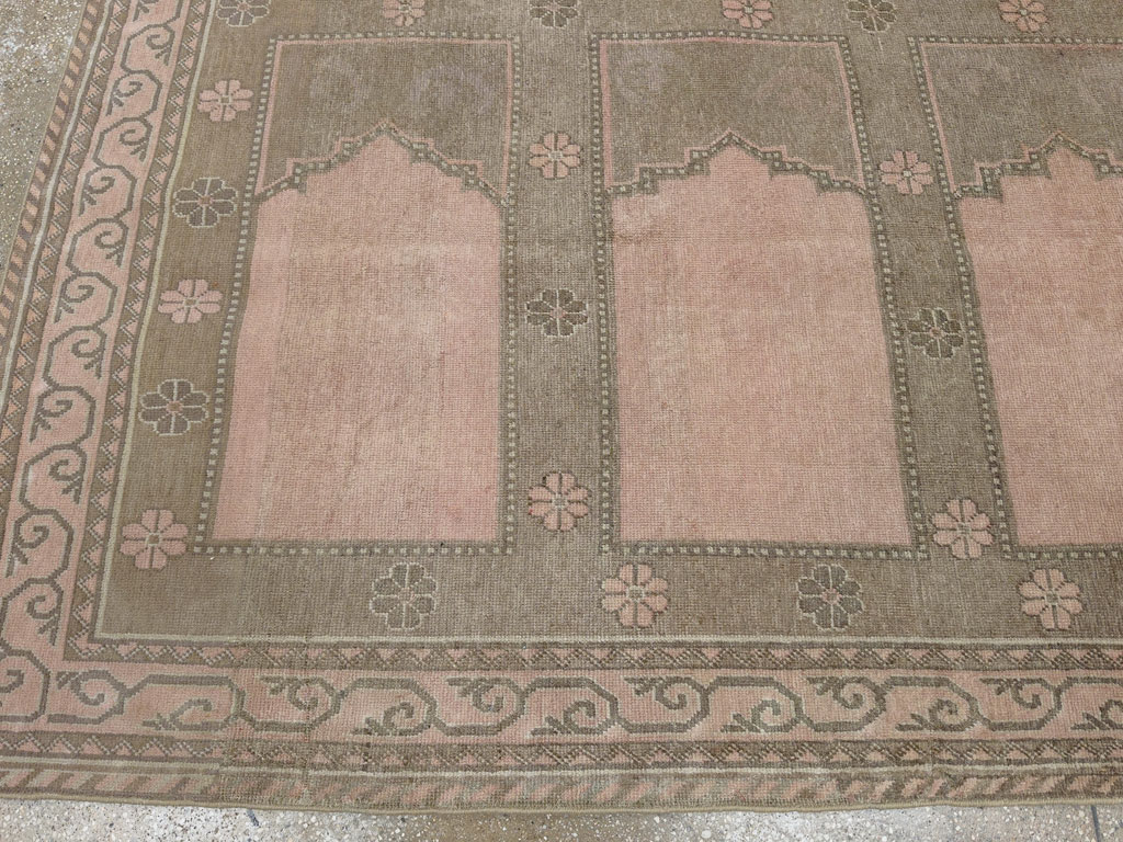 Vintage East Turkestan Khotan Accent Carpet, No.33285 - Gss