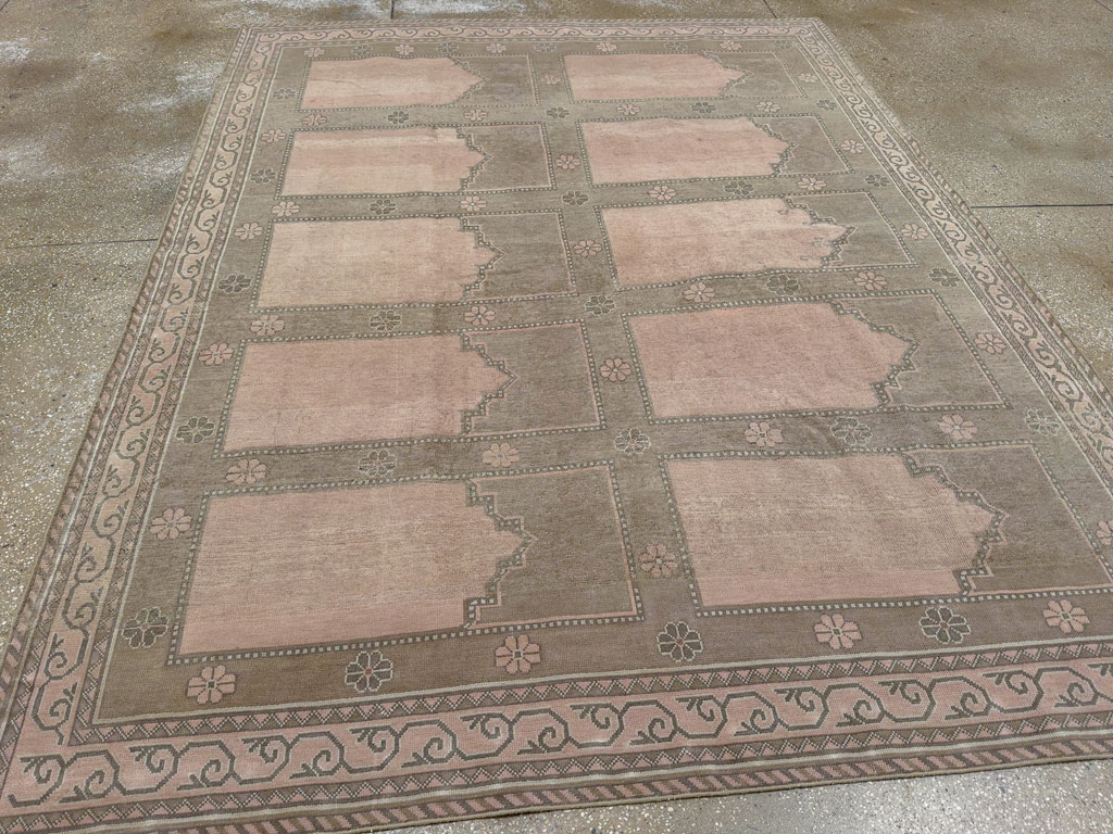 Vintage East Turkestan Khotan Accent Carpet, No.33285 - Gss