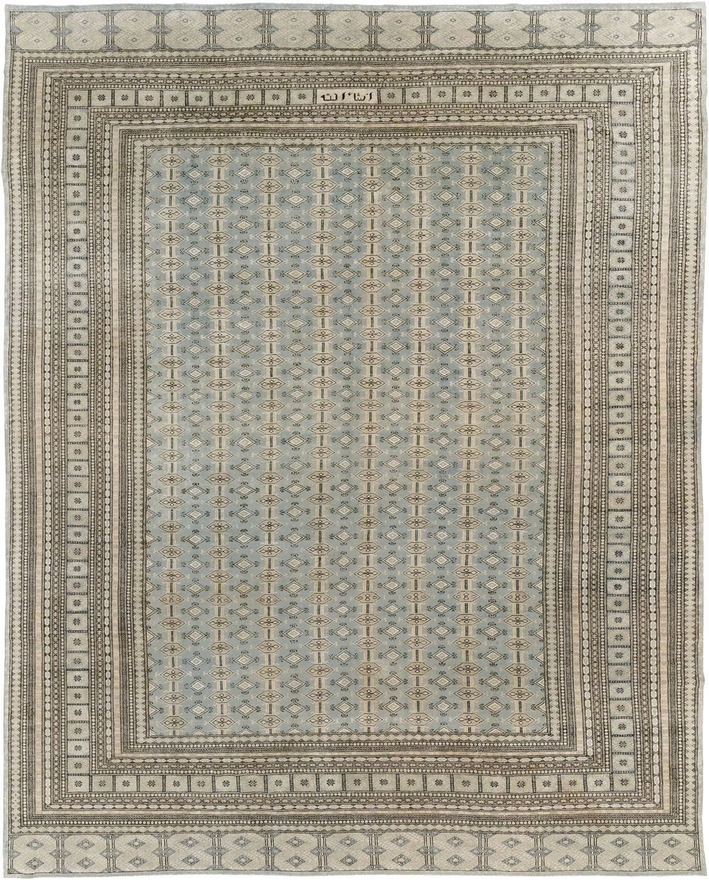 Vintage Central Asian Bokhara Room Size Carpet, No.33287 - Gss