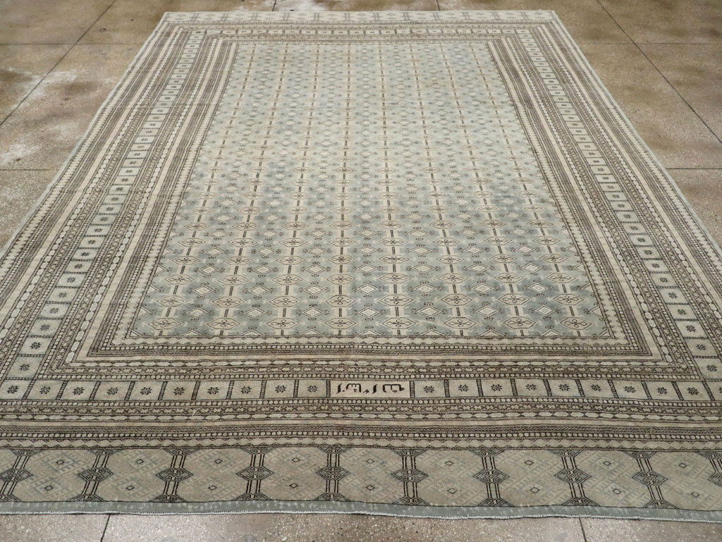 Vintage Central Asian Bokhara Room Size Carpet, No.33287 - Gss