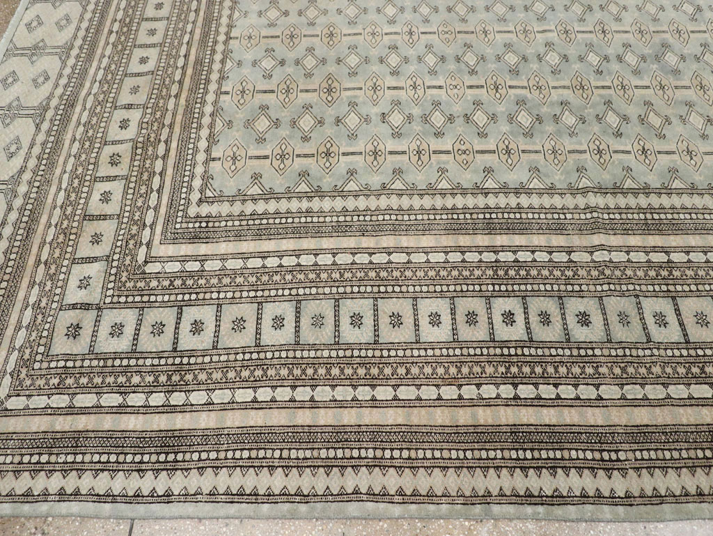 Vintage Central Asian Bokhara Room Size Carpet, No.33287 - Gss