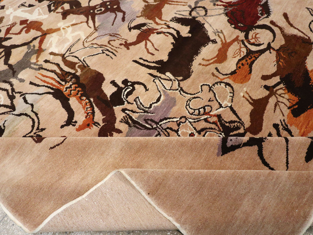 Mid-20th Century Art Deco Carpet: Caverna By Olga Fisch, No.33288 - Gss