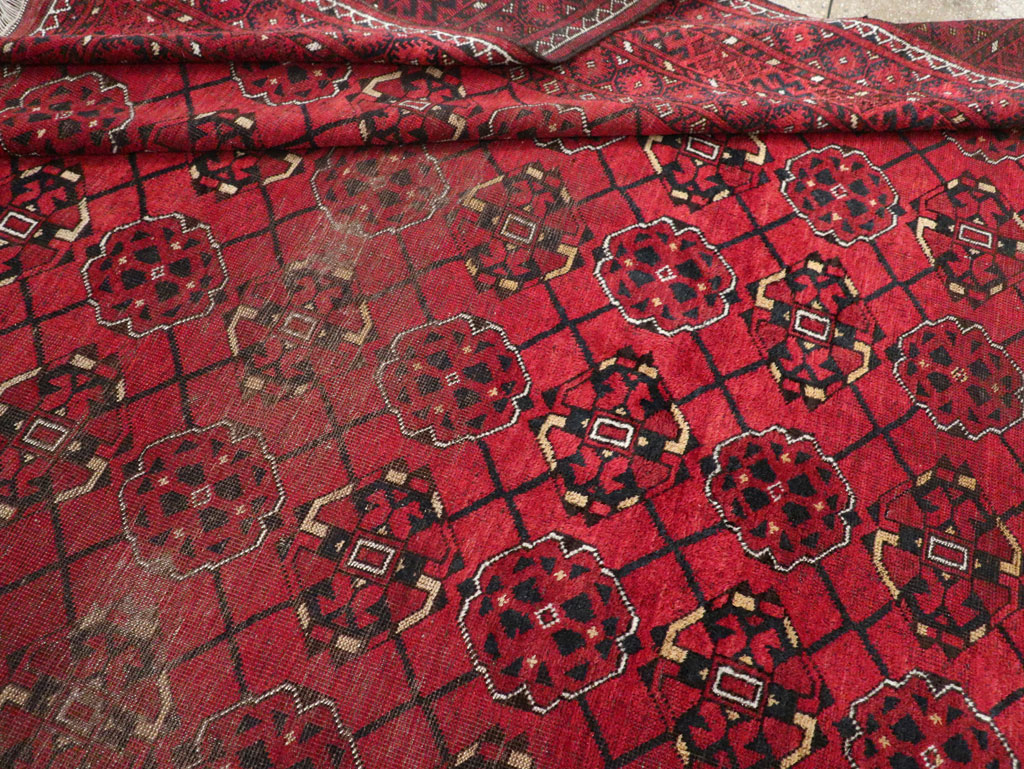 Vintage Central Asian Turkoman Room Size Rug, No.33307 - Gss