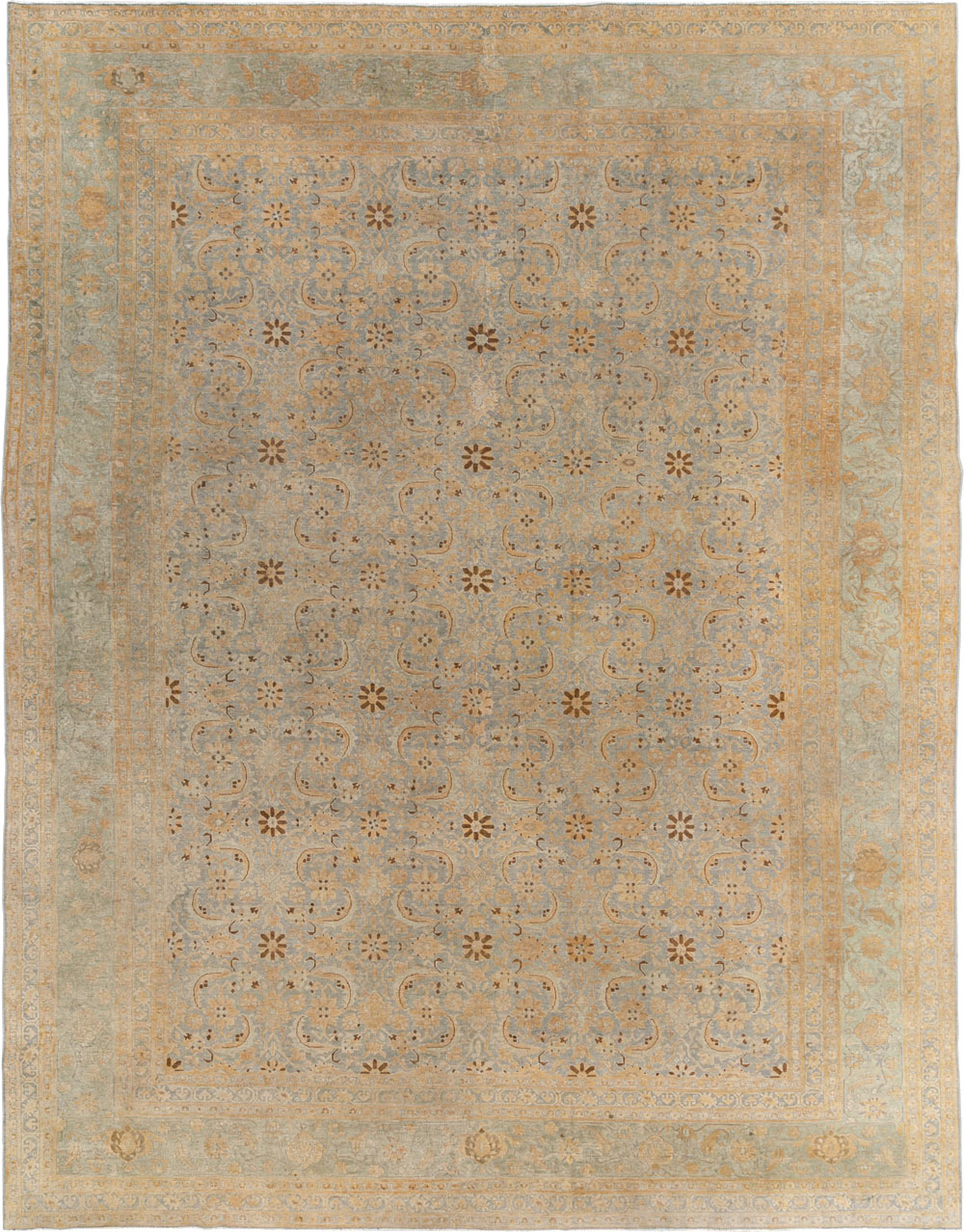 Antique Persian Tabriz Room Size Carpet, No.33312 - Gss