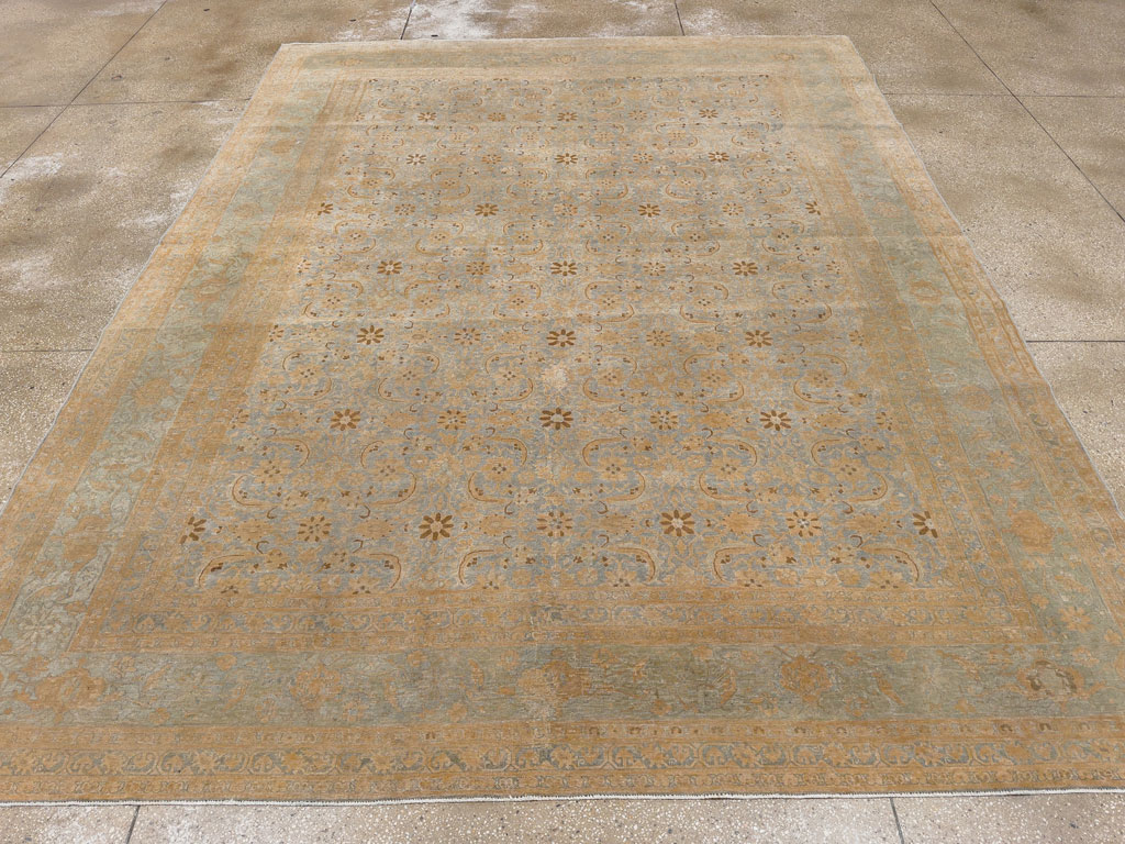 Antique Persian Tabriz Room Size Carpet, No.33312 - Gss