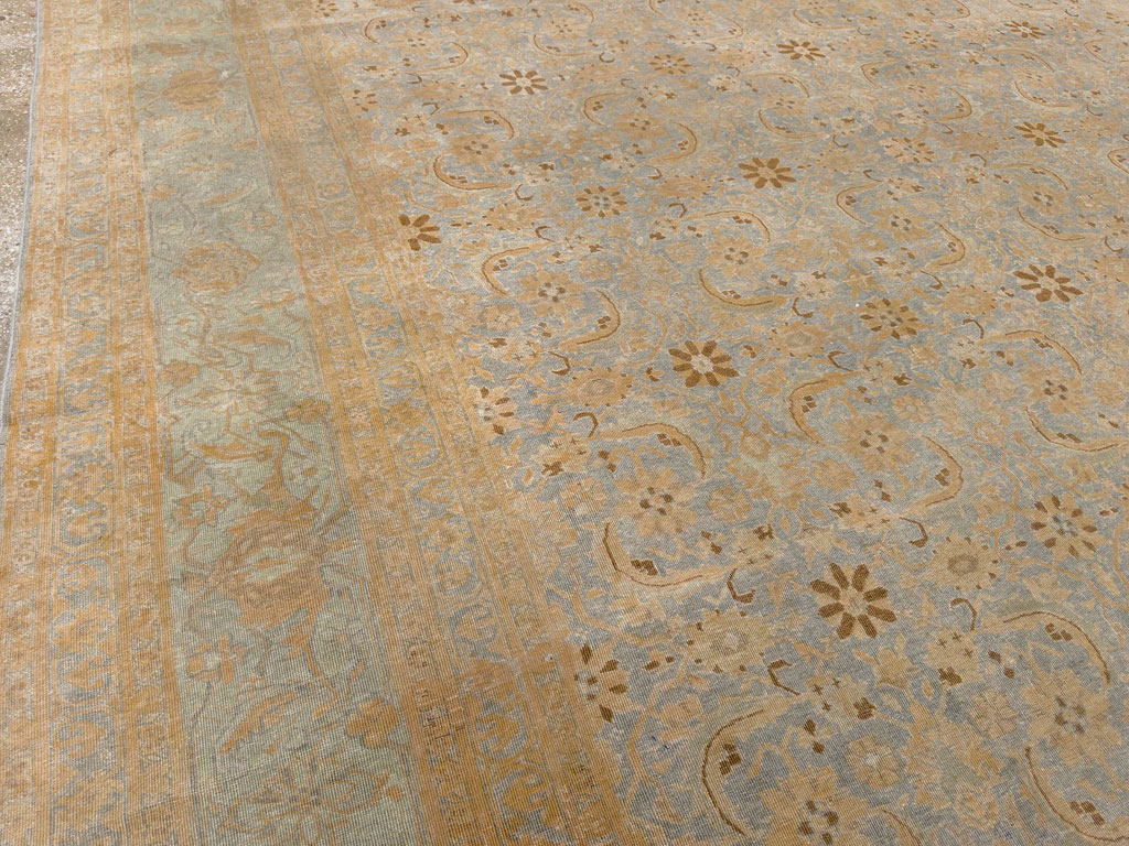 Antique Persian Tabriz Room Size Carpet, No.33312 - Gss