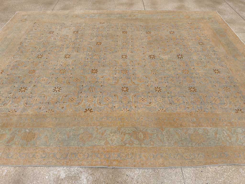 Antique Persian Tabriz Room Size Carpet, No.33312 - Gss