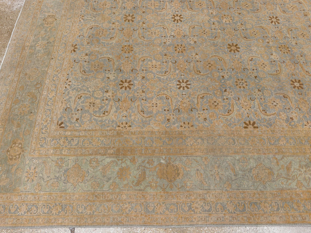 Antique Persian Tabriz Room Size Carpet, No.33312 - Gss