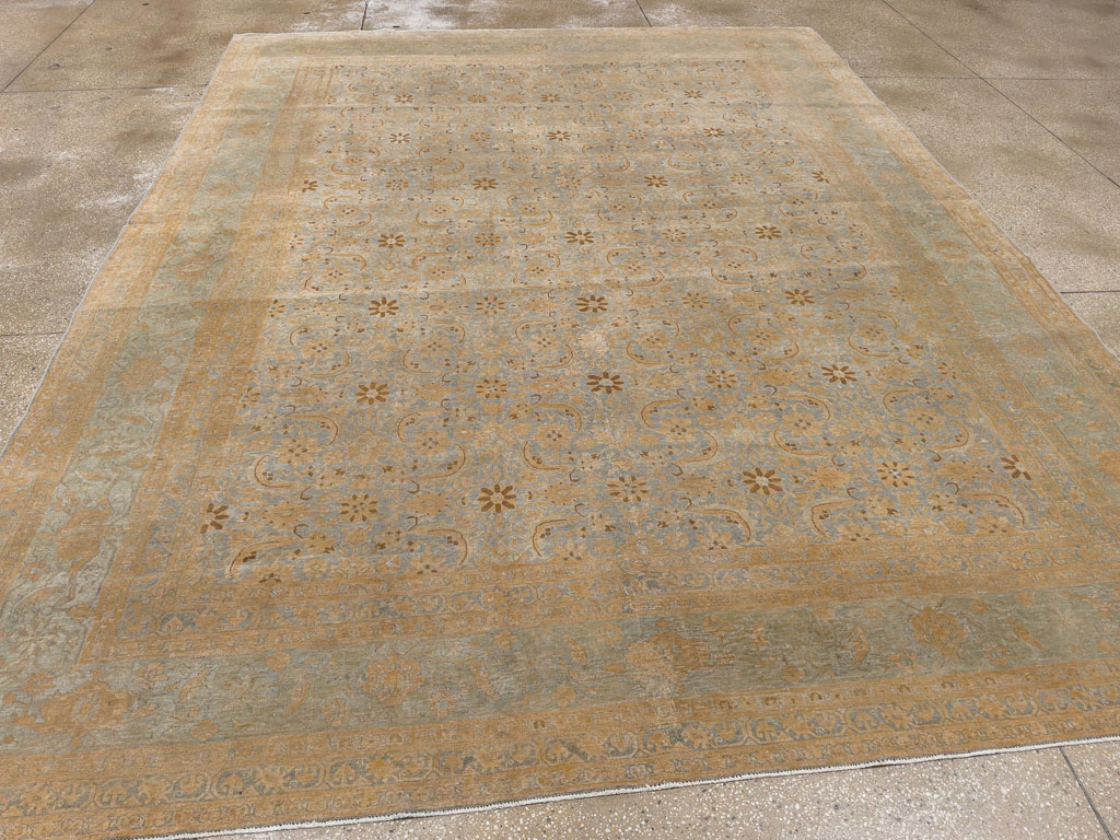 Antique Persian Tabriz Room Size Carpet, No.33312 - Gss