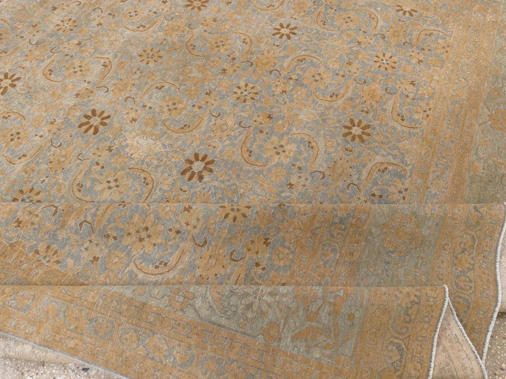 Antique Persian Tabriz Room Size Carpet, No.33312 - Gss