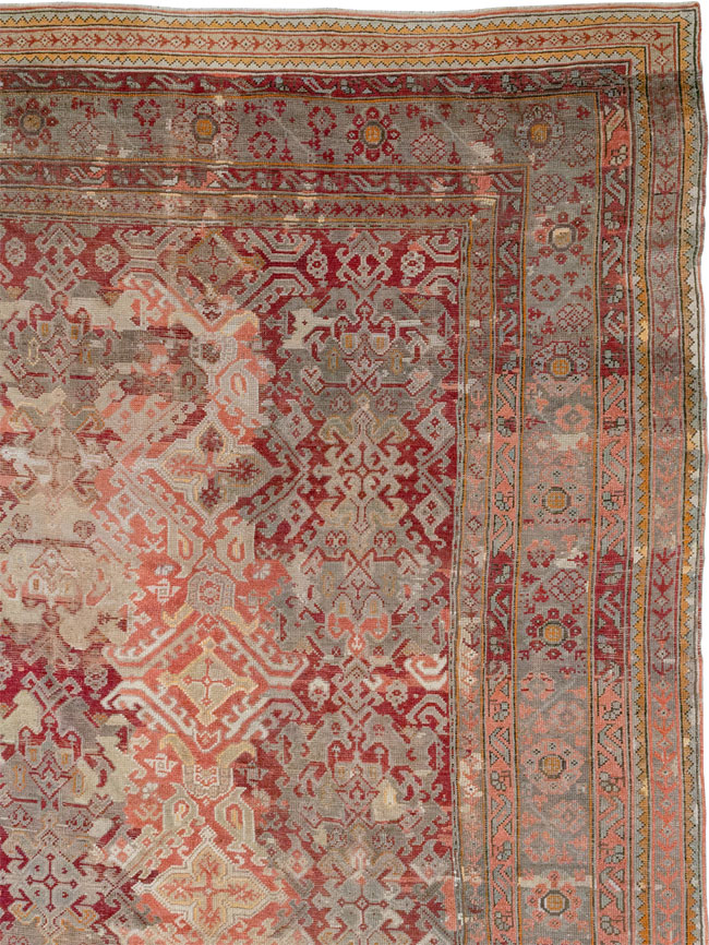 Antique Turkish Oushak Oversize Carpet, No.33315 - Gss