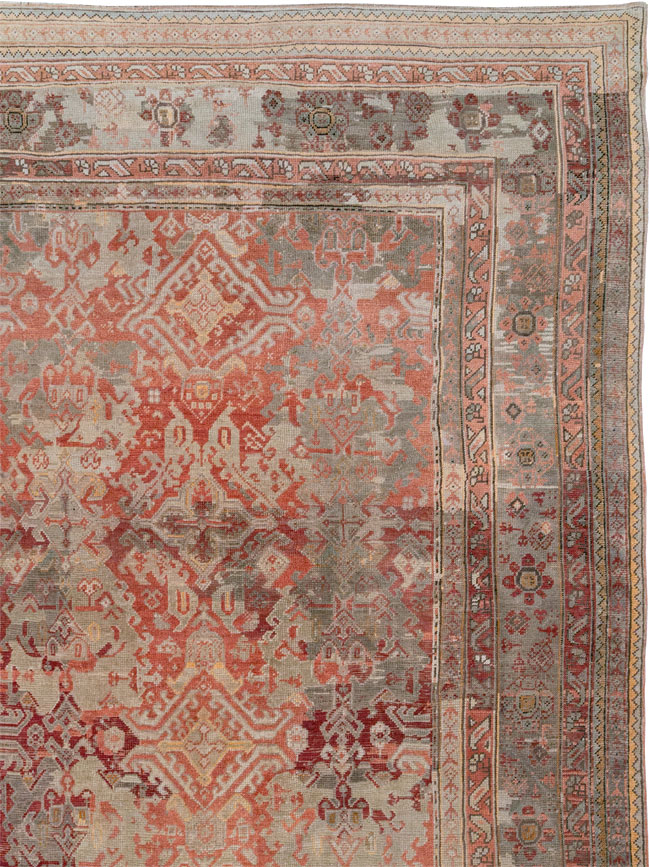 Antique Turkish Oushak Oversize Carpet, No.33315 - Gss