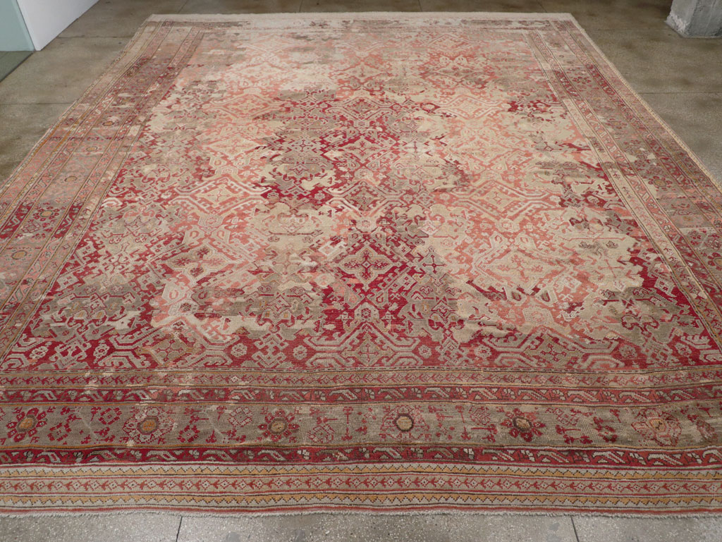 Antique Turkish Oushak Oversize Carpet, No.33315 - Gss