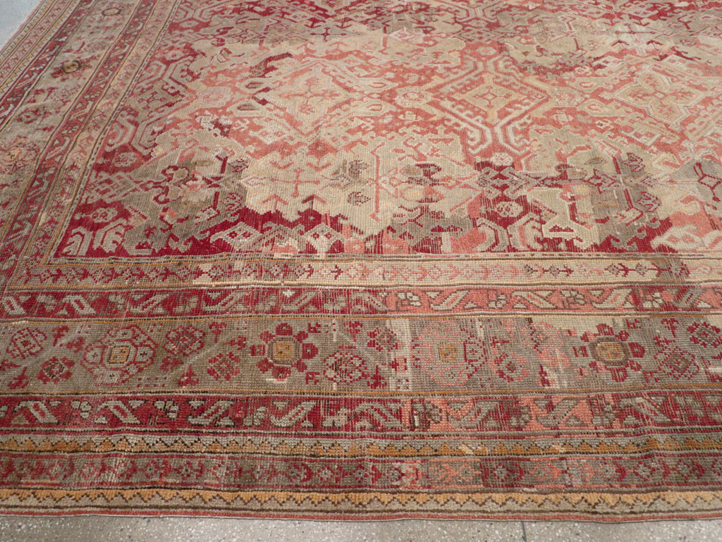 Antique Turkish Oushak Oversize Carpet, No.33315 - Gss