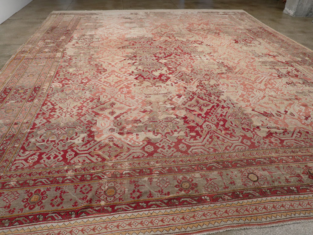 Antique Turkish Oushak Oversize Carpet, No.33315 - Gss