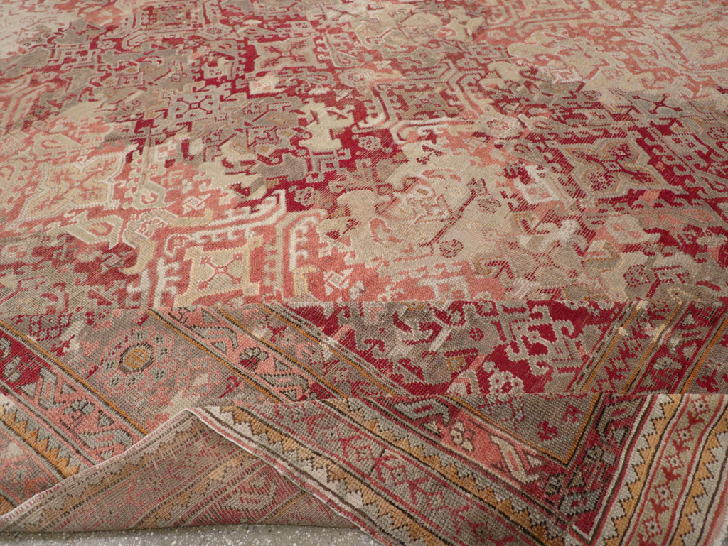Antique Turkish Oushak Oversize Carpet, No.33315 - Gss