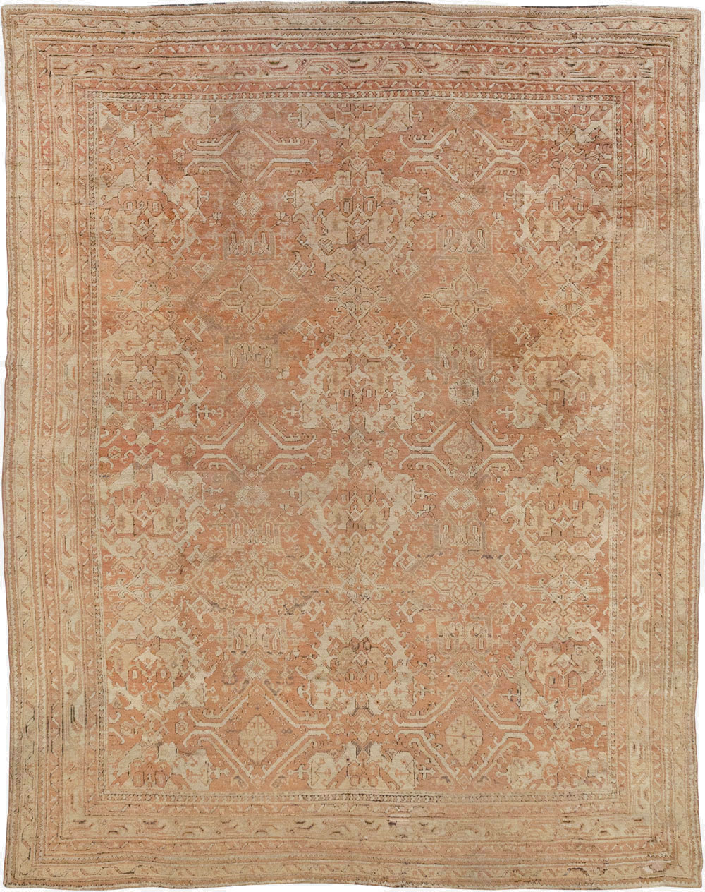 Antique Turkish Oushak Large Room Size Carpet, No.33318 - Gss