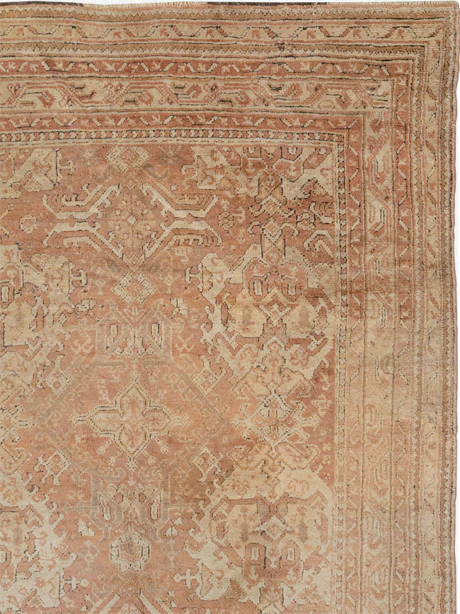 Antique Turkish Oushak Large Room Size Carpet, No.33318 - Gss
