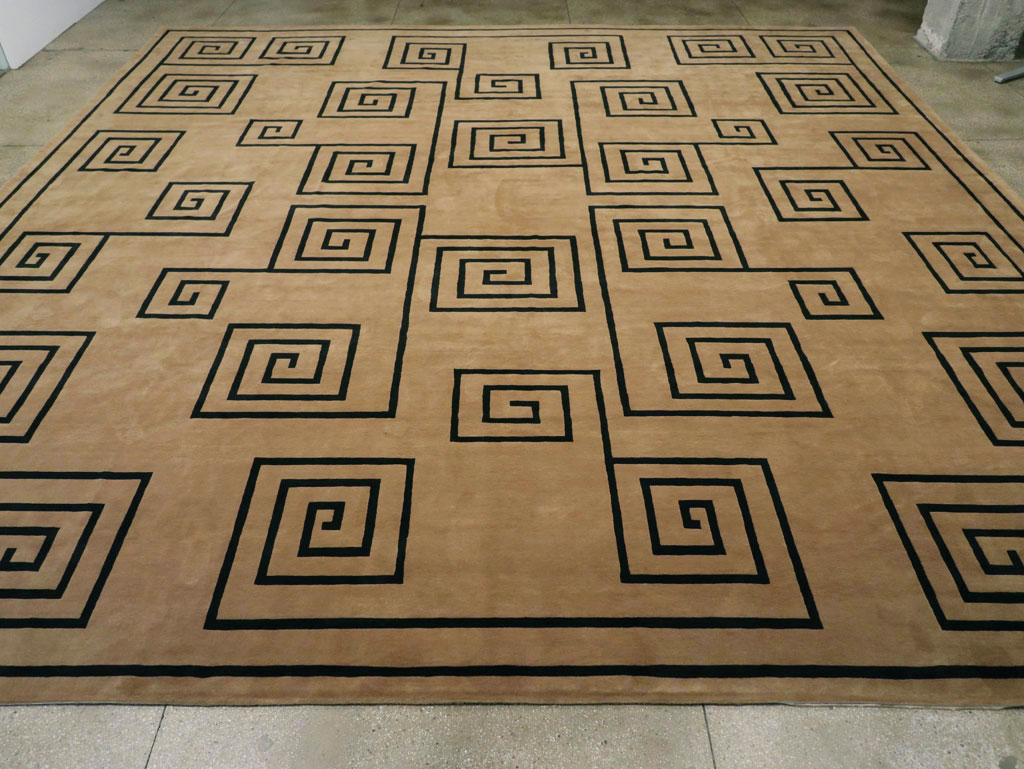 Modern Tibetan Contemporary Large Square Carpet, No.33323 - Gss