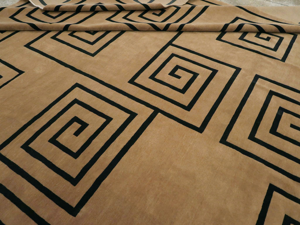 Modern Tibetan Contemporary Large Square Carpet, No.33323 - Gss