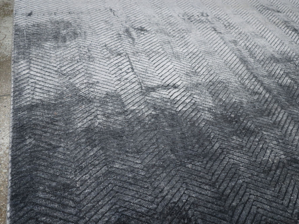 Modern Tibetan Accent Carpet, No.33324 - Gss