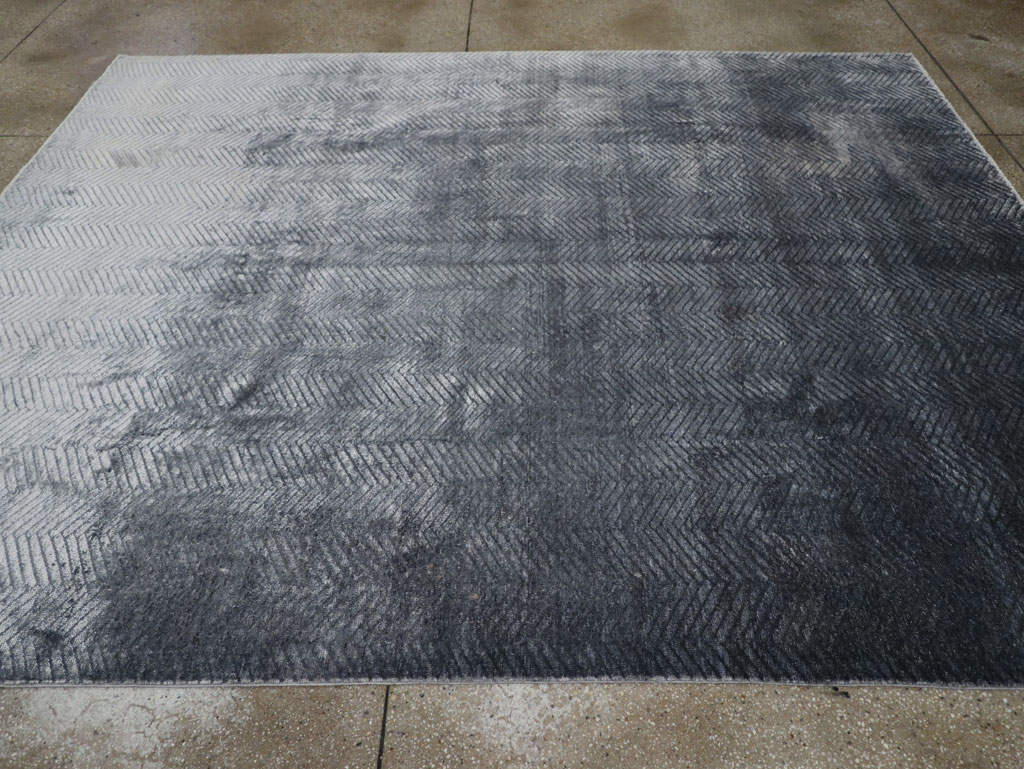 Modern Tibetan Accent Carpet, No.33324 - Gss