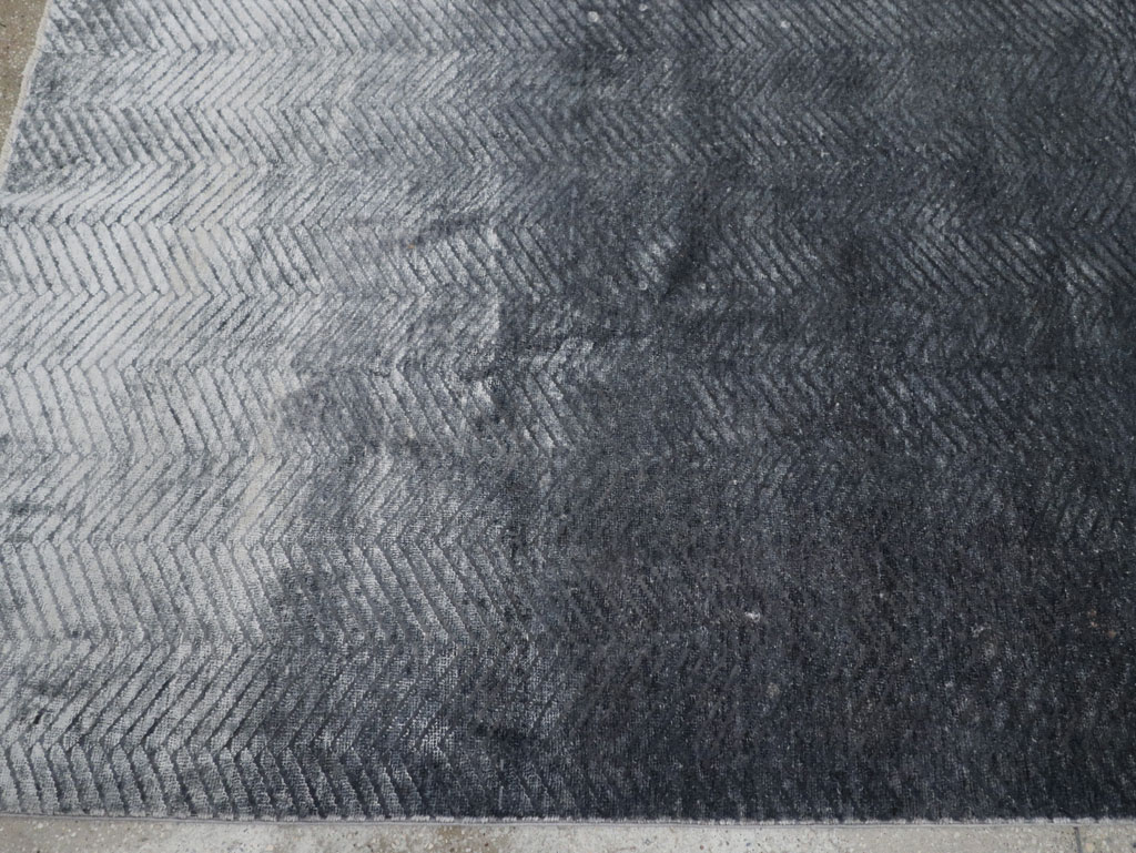 Modern Tibetan Accent Carpet, No.33324 - Gss