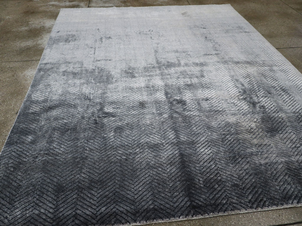 Modern Tibetan Accent Carpet, No.33324 - Gss