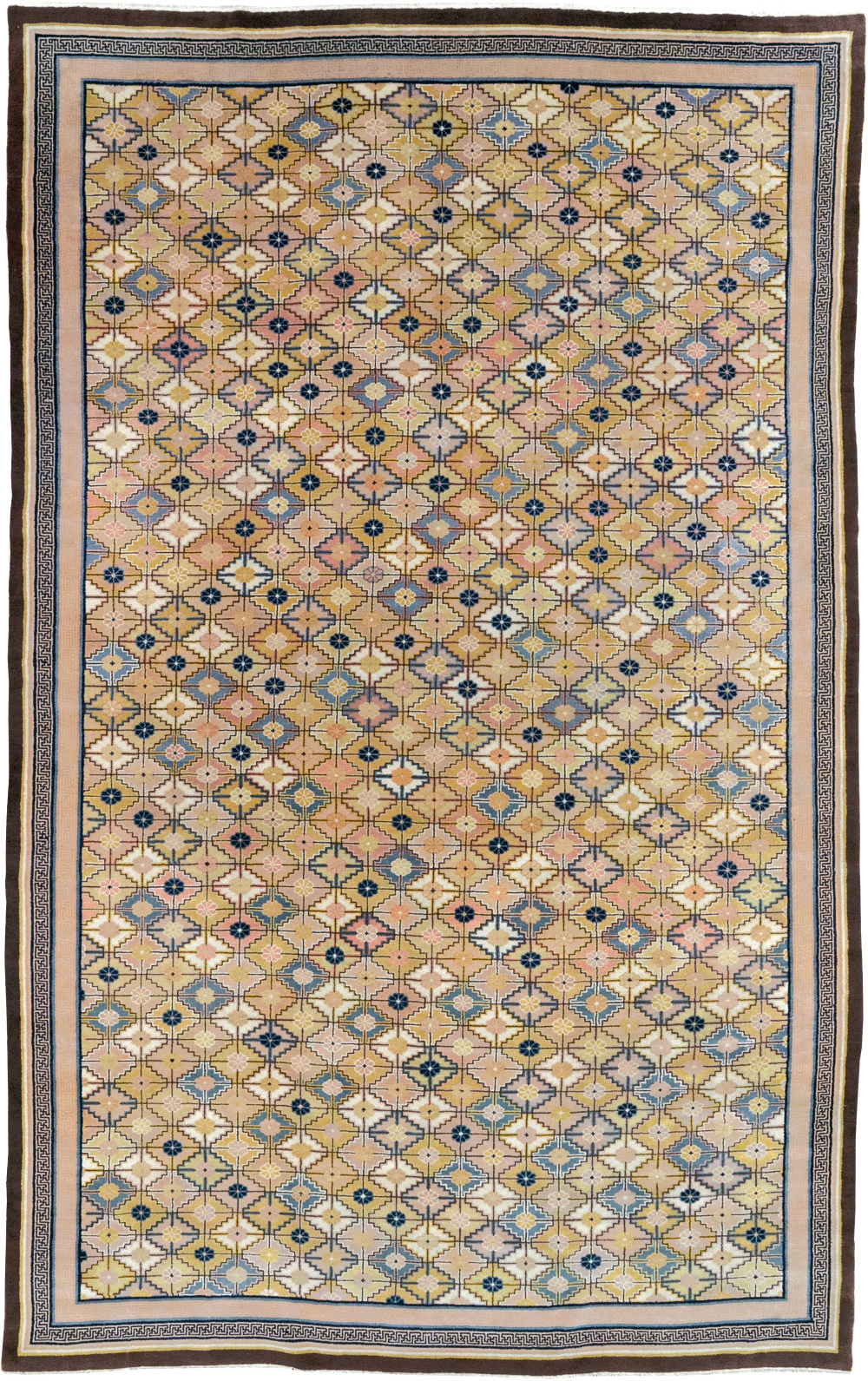 Vintage Chinese Ningxia Room Size Carpet, No.33334 - Gss