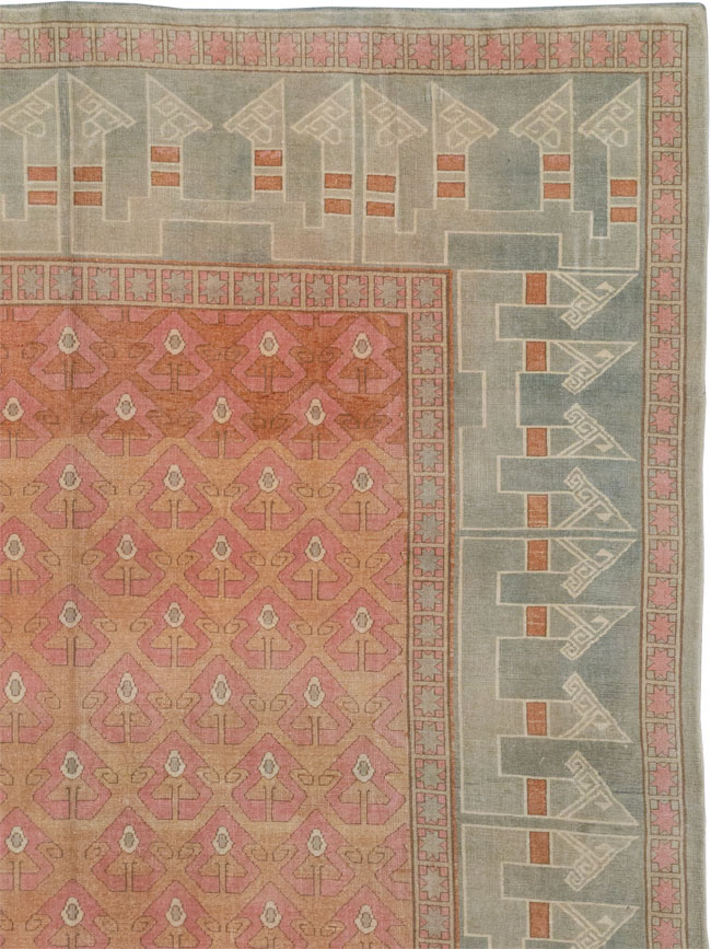 Vintage Turkish Anatolian Room Size Carpet, No.33337 - Gss