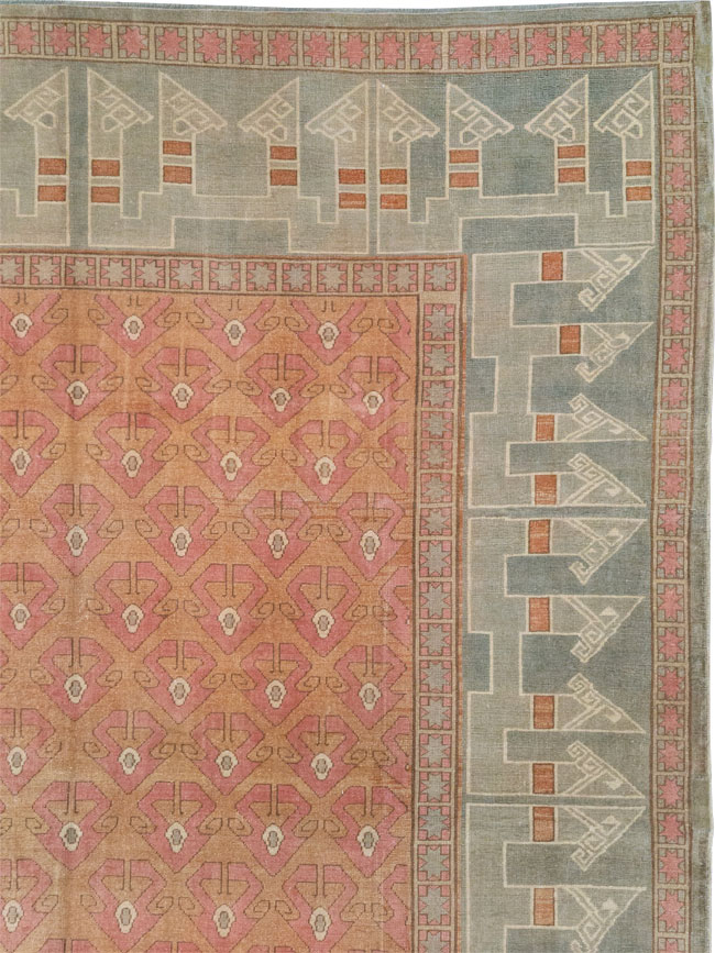 Vintage Turkish Anatolian Room Size Carpet, No.33337 - Gss