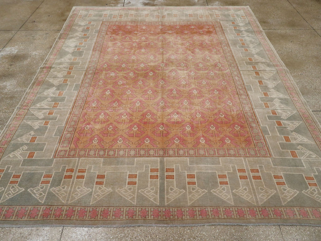Vintage Turkish Anatolian Room Size Carpet, No.33337 - Gss