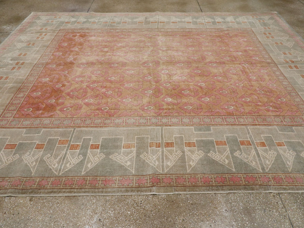Vintage Turkish Anatolian Room Size Carpet, No.33337 - Gss