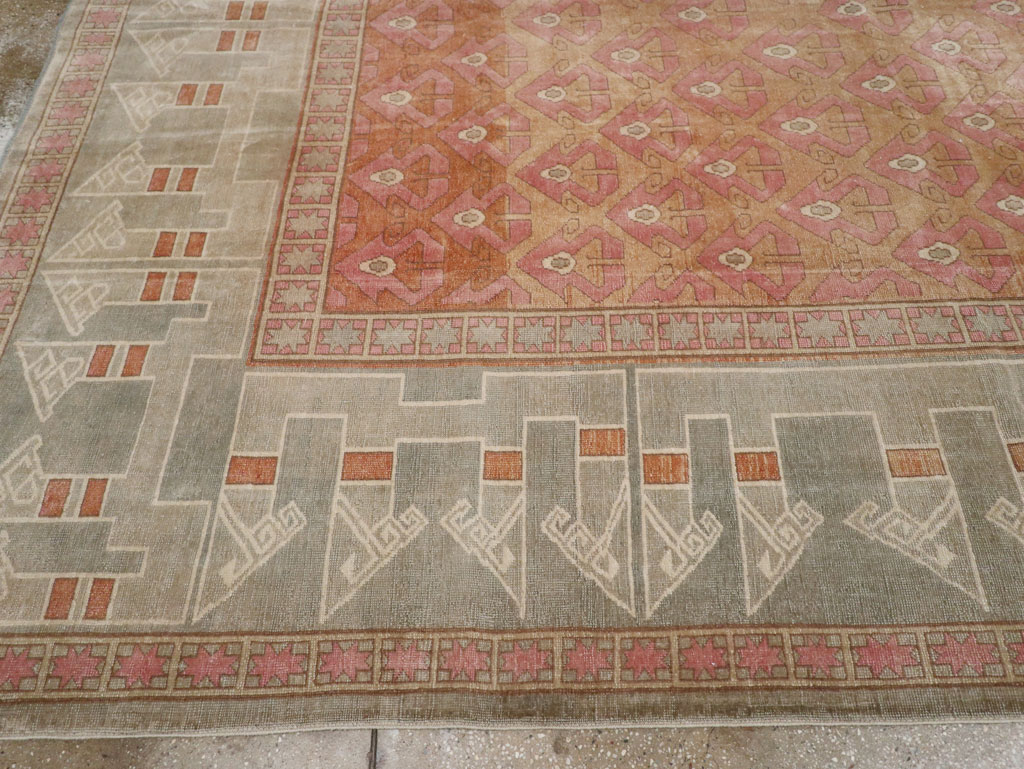 Vintage Turkish Anatolian Room Size Carpet, No.33337 - Gss
