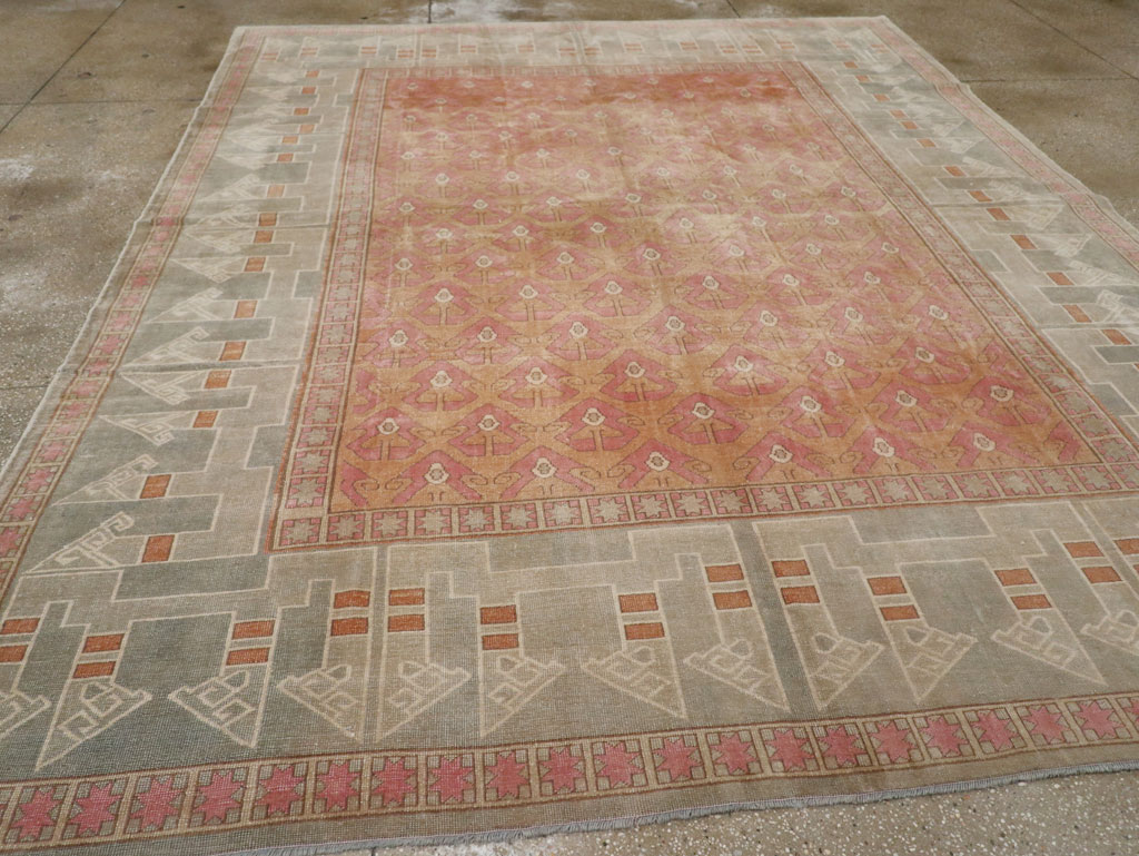 Vintage Turkish Anatolian Room Size Carpet, No.33337 - Gss